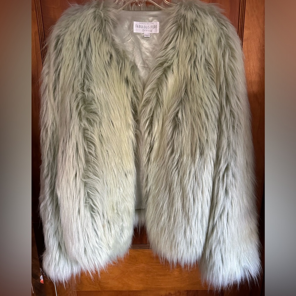 Donna Salyers Fabulous Furs - Celery Green - Short Jacket